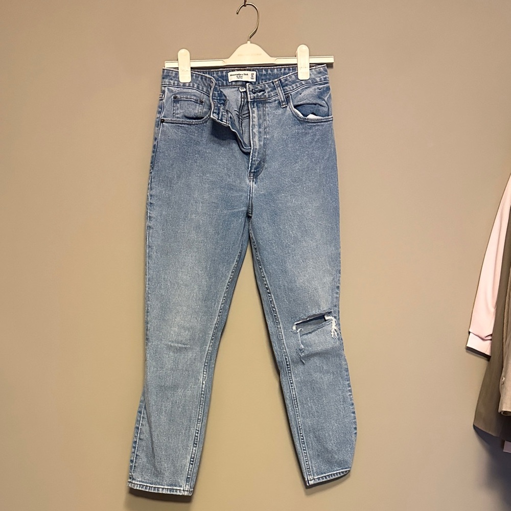 Abercrombie & Fitch Light Blue Straight Leg Jeans